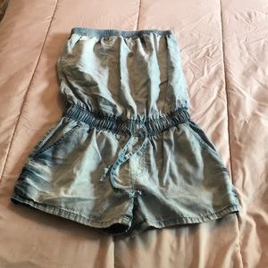 Denim romper